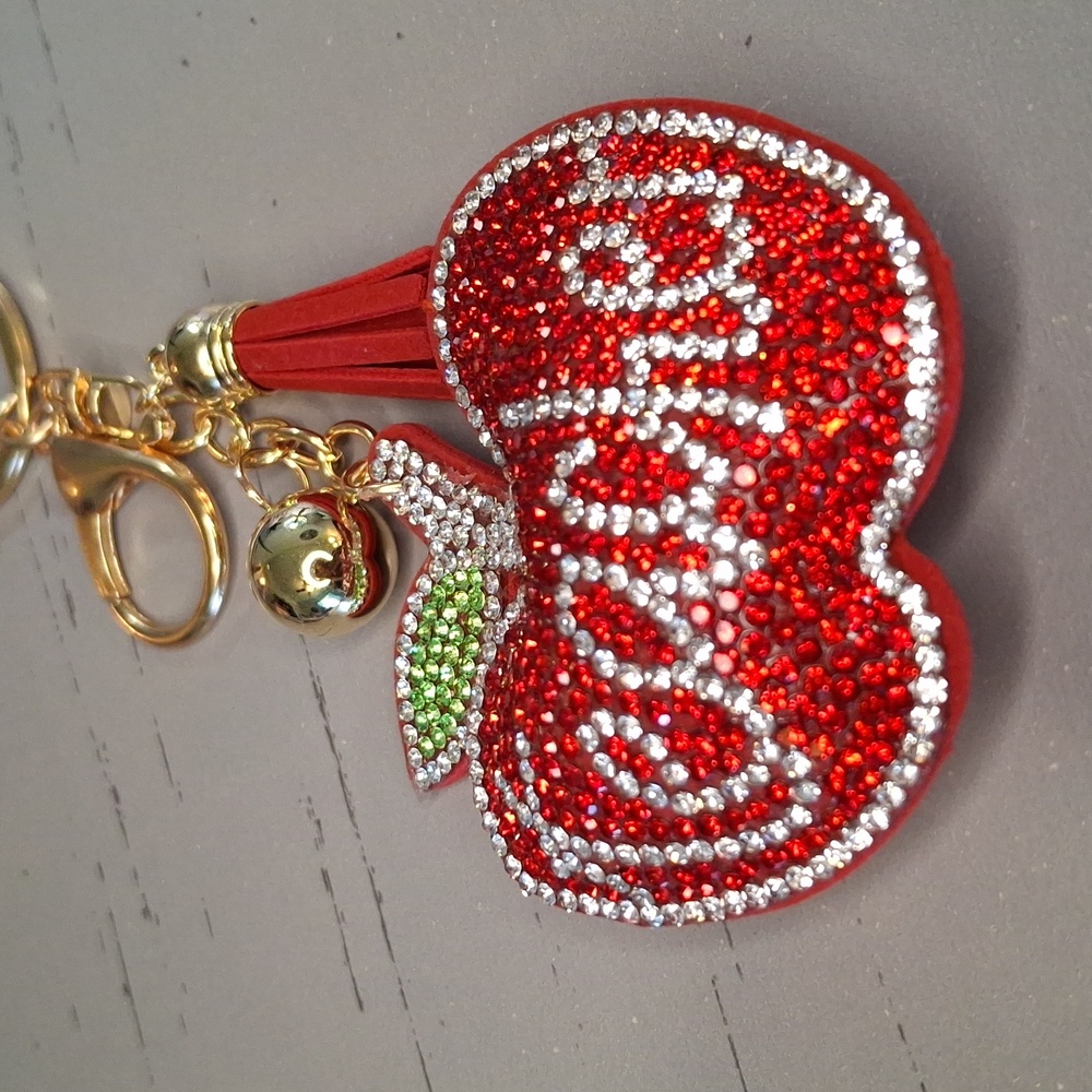 Red Apple Teacher Key/Bag Charm/Chain